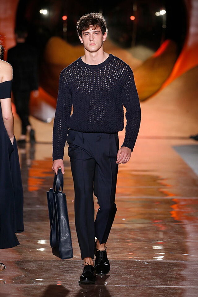 Desfile Pedro del Hierro primavera/verão 2019, na Mecedes-Benz Fashion Week Madrid.