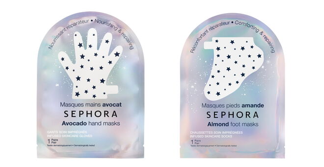 Máscara de mãos de abacate e máscara de pés de amêndoa, €5 cada, Sephora Collection