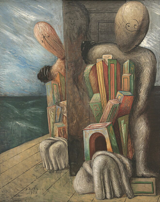 La confusión del taumaturgo, de Giorgio de Chirico, 1926. Dalí y el Surrealismo en la Colección de Arte Abanca.
