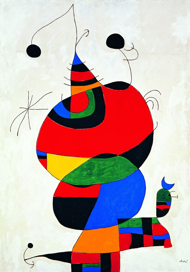 Femme oiseau etoile. Miró.