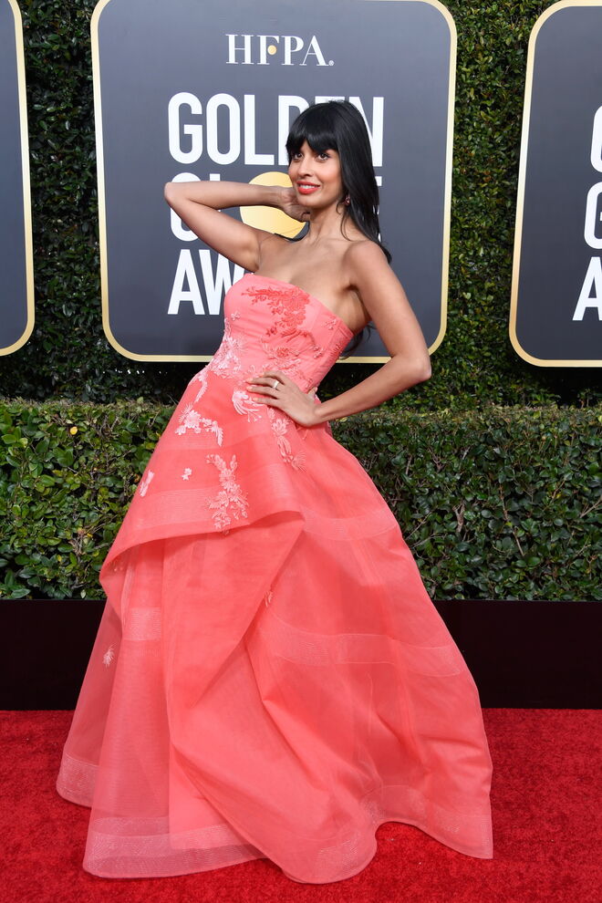 Jameela Jamil em Monique Lhuillier