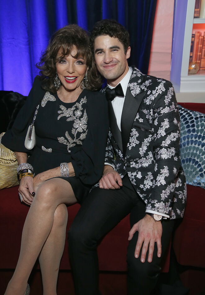 Dame Joan Collins e Darren Criss | FOX, FX e Hulu After Party