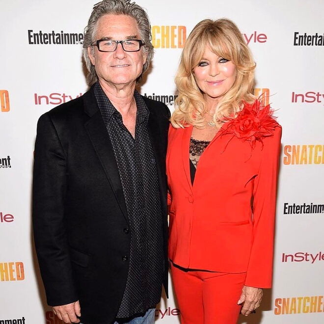 Kurt Russell e Goldie Hawn | Juntos há 36 anos. Um dos maiores romances de Hollywood. Conheceram-se em 1983, estão juntos desde então, mas nunca sentiram necessidade de oficializar o casamento.