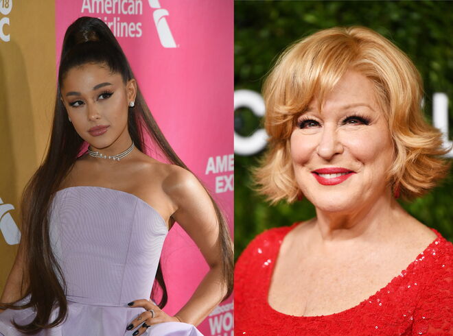 Numa entrevista ao jornal britânico Telegraph, Bette Midler não poupou nas críticas a Ariana Grande, acusando-a de ser “vulgar”, “desnecessariamente sexy” e “ridícula”. Ariana respondeu aos comentários da atriz no Twitter, referindo que gostava de ter de volta a Bette feminista que outrora conhecera.