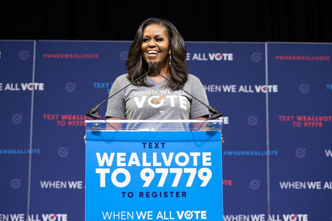 Os 55 anos de Michelle Obama | "When We All Vote", evento na Universidade de Miami, setembro 2018.