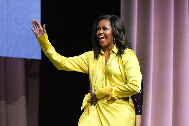 Os 55 anos de Michelle Obama | A antiga primeira dama num debate sobre o seu livro 'Becoming', no Barclays Center em Nova Iorque, dezembro de 2018.