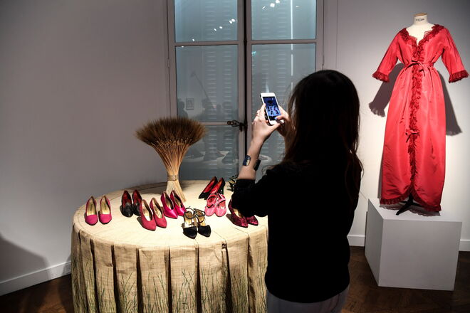 Sapatos vintage da coleção de Catherine Deneuve.