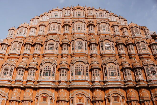 Palácio Hawa Mahal em Jaipur, Índia