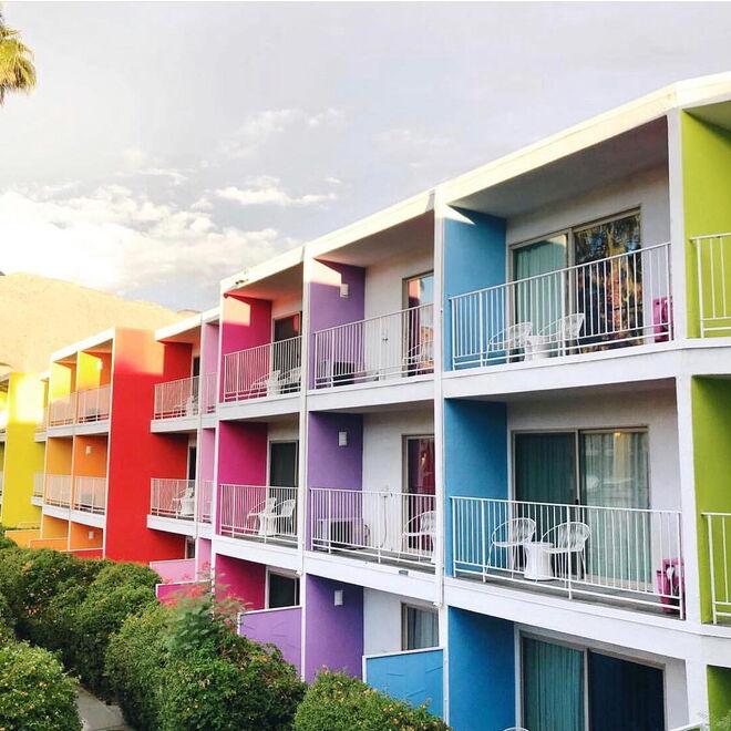 Hotel Saguaro em Palm Springs na Califórnia, Estados Unidos