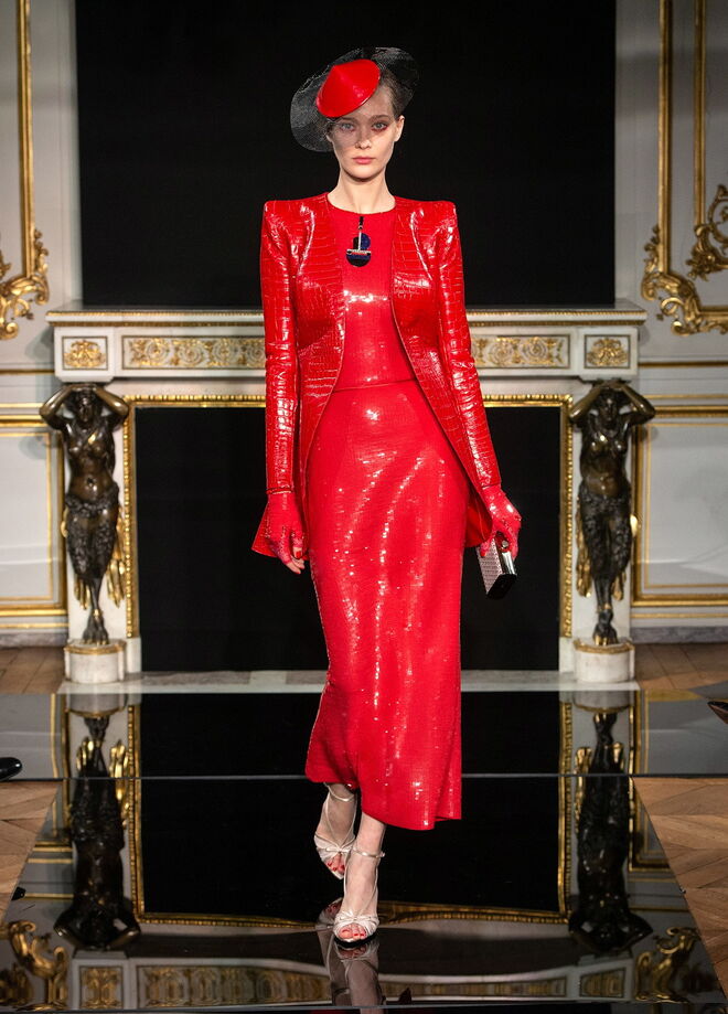 Desfile de alta-costura primavera-verão Armani Privé 2019