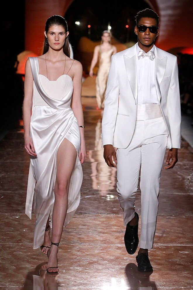 Desfile Pedro del Hierro primavera/verão 2019, na Mecedes-Benz Fashion Week Madrid.