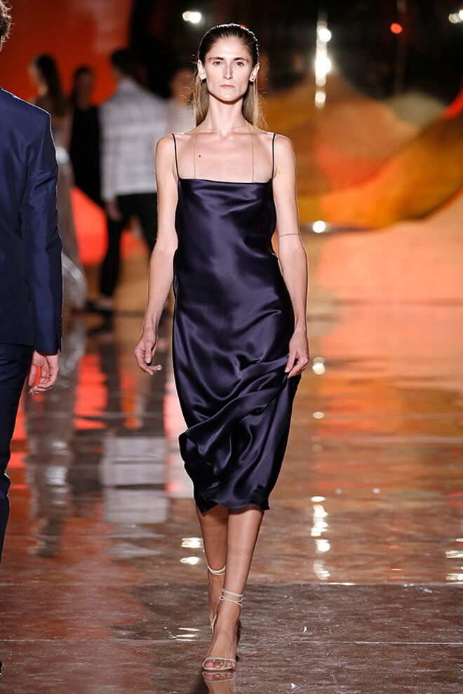 Desfile Pedro del Hierro primavera/verão 2019, na Mecedes-Benz Fashion Week Madrid.