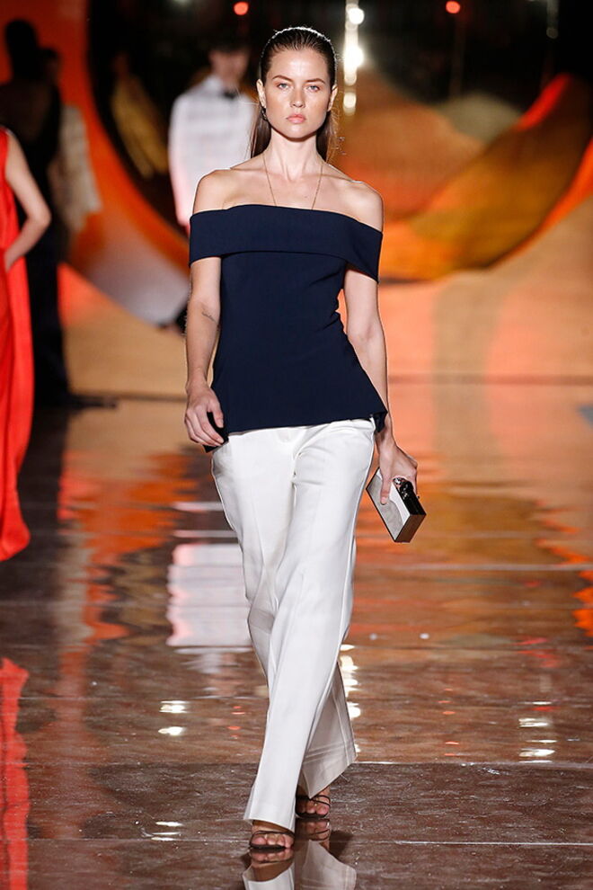 Desfile Pedro del Hierro primavera/verão 2019, na Mecedes-Benz Fashion Week Madrid.