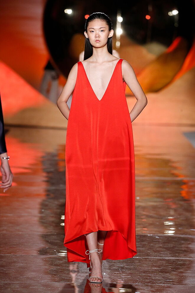 Desfile Pedro del Hierro primavera/verão 2019, na Mecedes-Benz Fashion Week Madrid.