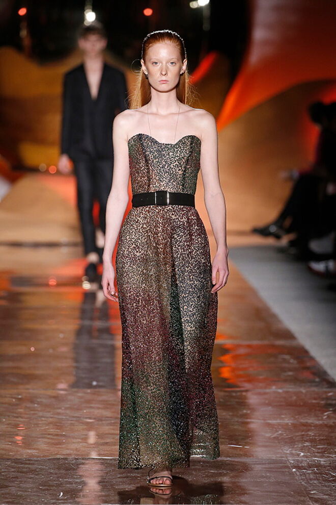 Desfile Pedro del Hierro primavera/verão 2019, na Mecedes-Benz Fashion Week Madrid.