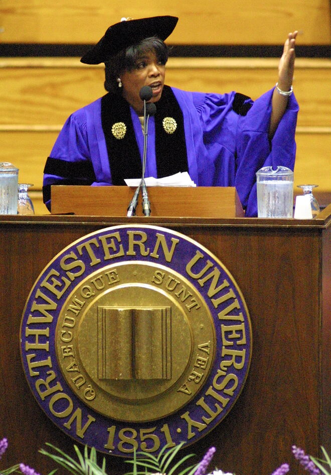 2001 | Oprah Winfrey a discursar na Universidade Kellog School of Management