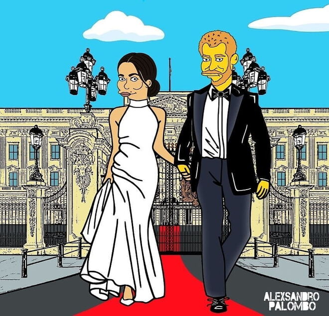 Meghan Markle é transformada numa personagem de 'Os Simpsons'