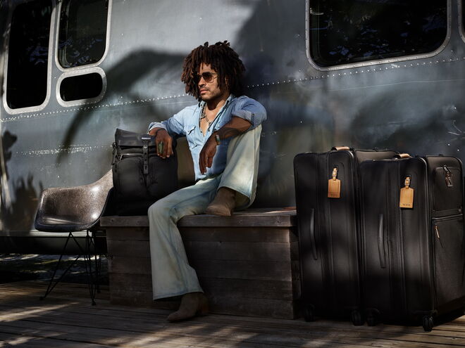 Lenny e Zoë Kravitz para a TUMI