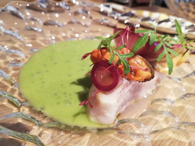 Pampo, mexilhões e limão 