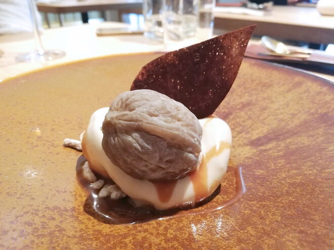 Frutos secos, toffee e praliné salgado 