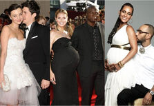 17 celebridades que casaram grávidas