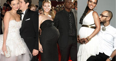 17 celebridades que casaram grávidas