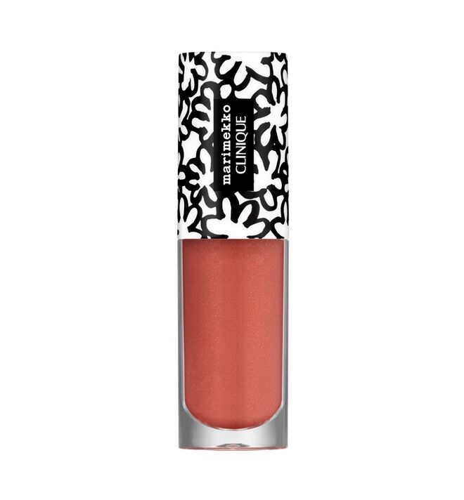 CAPRICÓRNIO (22 de dezembro – 19 de janeiro) | Marimekko for Clinique Pop Splash Lip Gloss + Hydration no tom Sorbet Pop, €24, Clinique