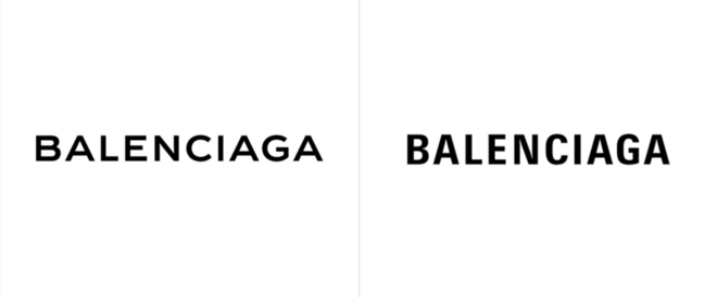 O novo logo da Balenciaga foi lançado a 29 de setembro de 2017 por Demna Gvasalia