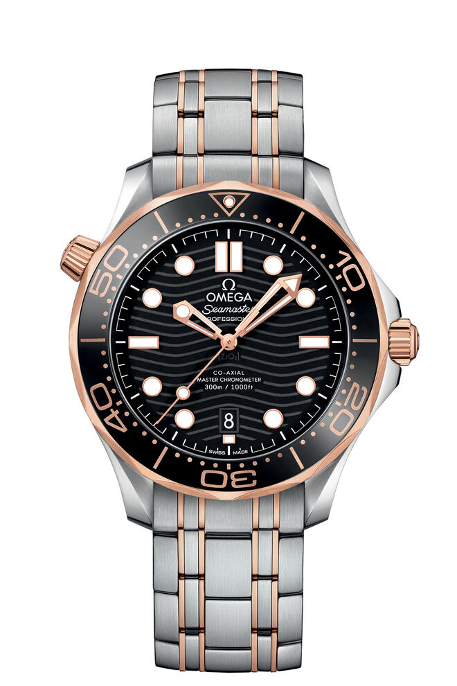 Seamaster Diver300 Aço & Ouro Rosa, €9230, Omega, na Boutique dos Relógios