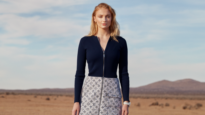 Sophie Turner para a Louis Vuitton