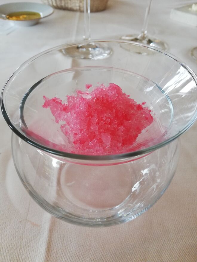 Granizado de água de rosas