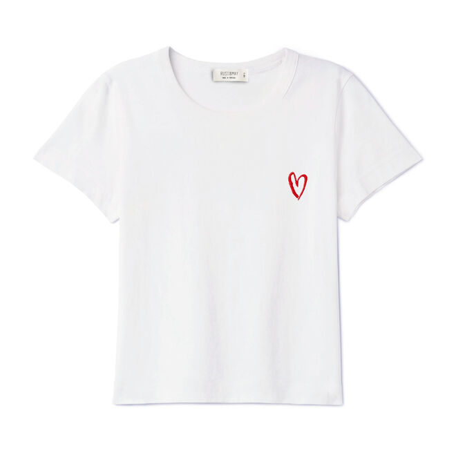 Heart T-shirt €25 Rust and May, em www.rustandmay.com