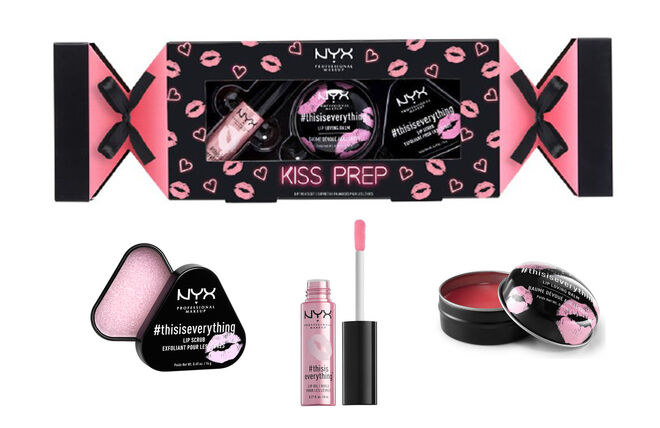 Kiss Prep Lip Treat Set (com lip oil, lip balm e lip scrub), €13,90, NYX