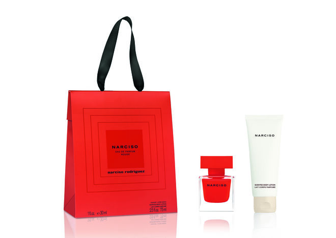 Rouge eau de parfum 30 ml + hidratante corporal 75 ml, €56, Narciso Rodriguez