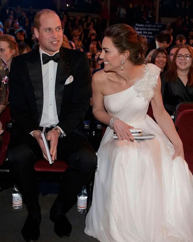 Príncipe William e Kate Middleton nos BAFTA 2019