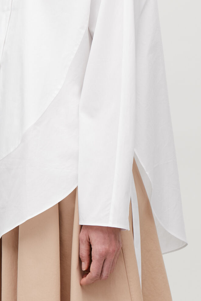 Tie Waist Bib Front Shirt