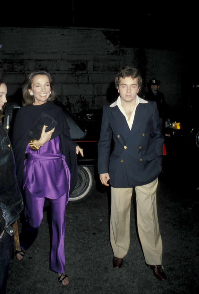 Lee Radziwill e Anthony Radziwill em Nova Iorque a 26 de novembro de 1978