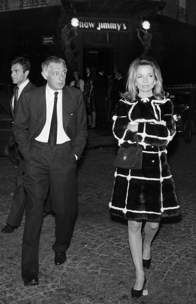 Giovanni Agnelli e Lee Radziwill, em janeiro de 1968