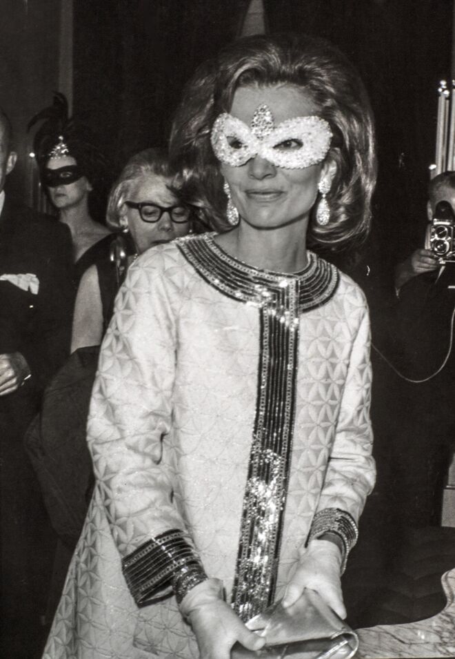 Lee Radziwill no Truman Capote BW Ball, a 28 de novembro de 1966, em Nova Iorque 