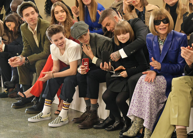 Família Beckham e Anna Wintour