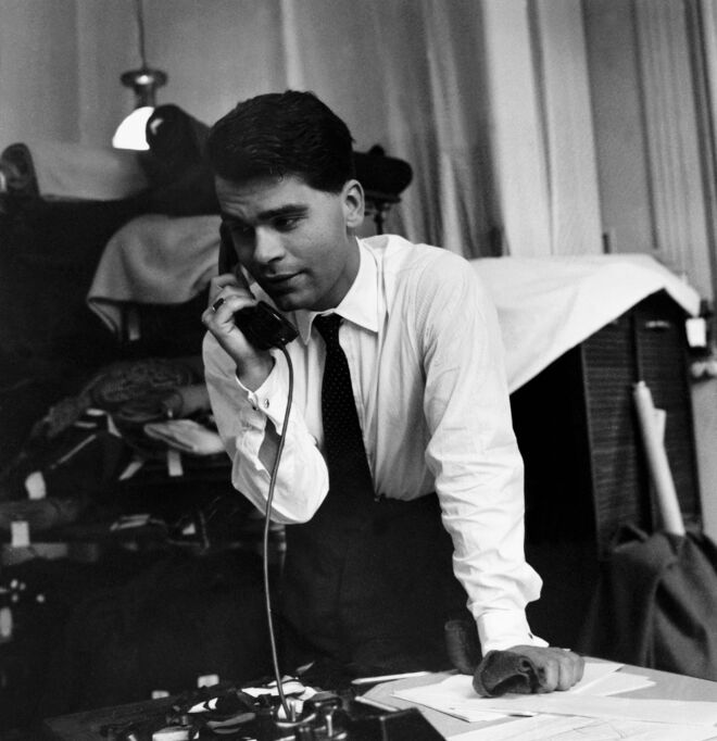 Karl Lagerfeld, então diretor artístico da Jean Patou, cerca de 1960