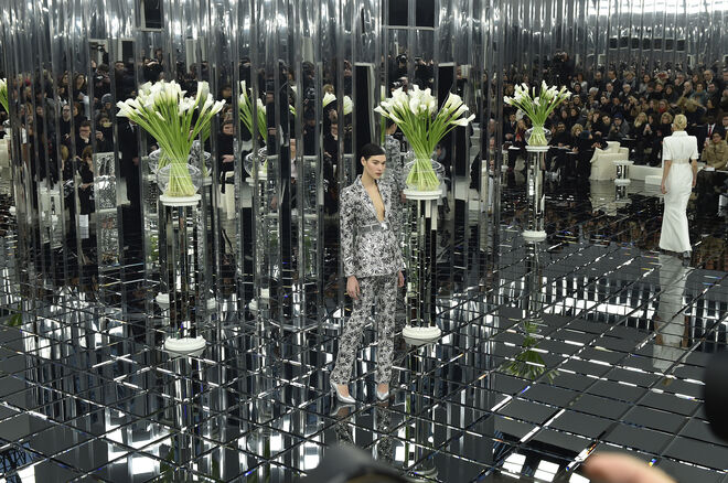 Desfile alta-costura Chanel primavera-verão 2017, a 24 de janeiro de 2017