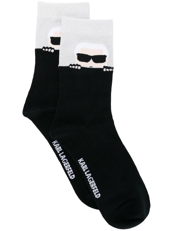 Meias, €29, Karl Lagerfeld, em www.karl.com