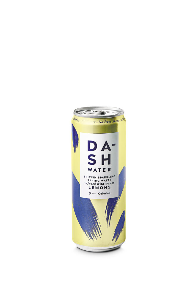 Dash Water sabor limão (33 cl €1,75), da Inglaterra. Águas com gás infundidas com frutas e legumes. Sem açúcares, adoçantes ou sabores artificias, realizadas a partir de simples ingredientes como o pepino e o limão