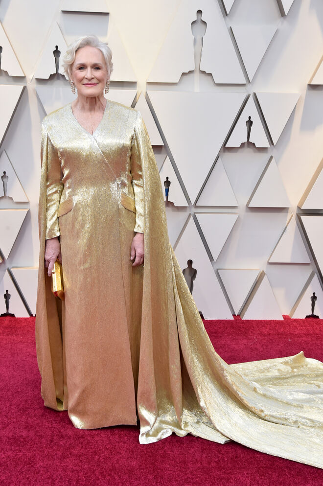 Glenn Close em Carolina Herrera
