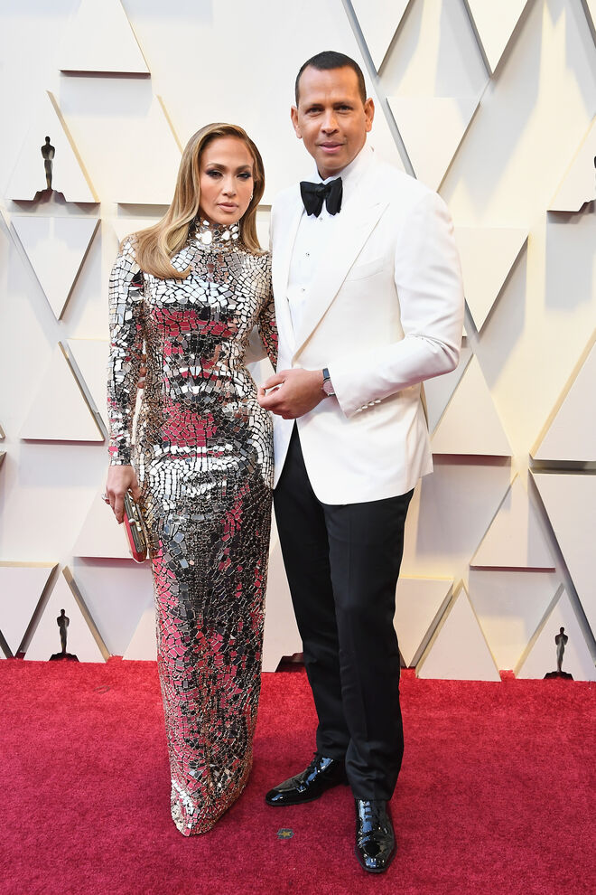 Jennifer Lopez e Alex Rodriguez, ambos em Tom Ford