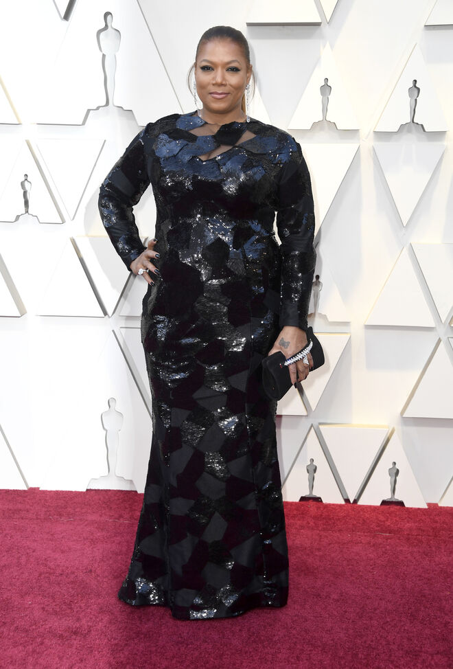 Queen Latifah com joias Chopard