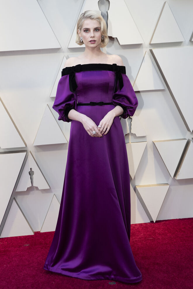 Lucy Boynton em Rodarte