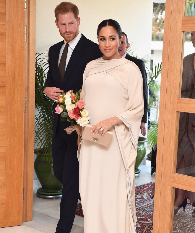 Meghan num vestido Dior.