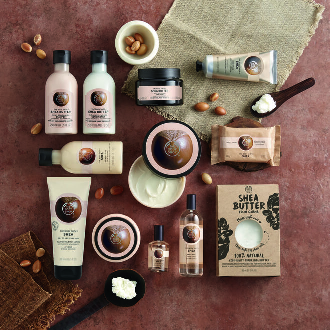 Nova gama de produtos da The Body Shop.